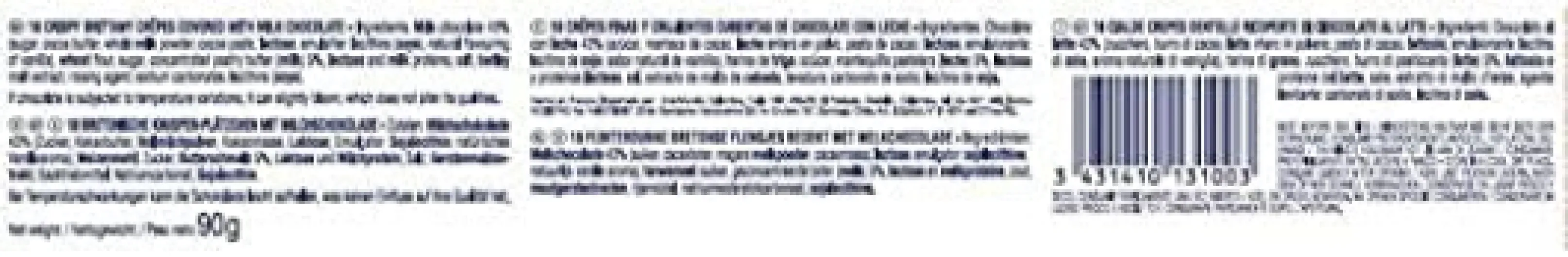 GAVOTTES - Crêpe Dentelle Chocolat Au Lait 90G - Lot De 4 chocolat au lait 90 g (Lot de 4)