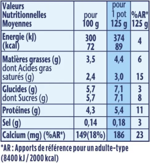 DANONE Veloute Nature 8 x 125 g