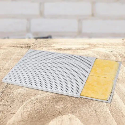 Sharplace Plaque de Cuisson au Four, Plaque de Cuisson pour pâtisserie feuilletée, Plat perforé antiadhésif, poêle à Mille Feuilles Polyvalente, pour, Épaisseur 1.5 mm