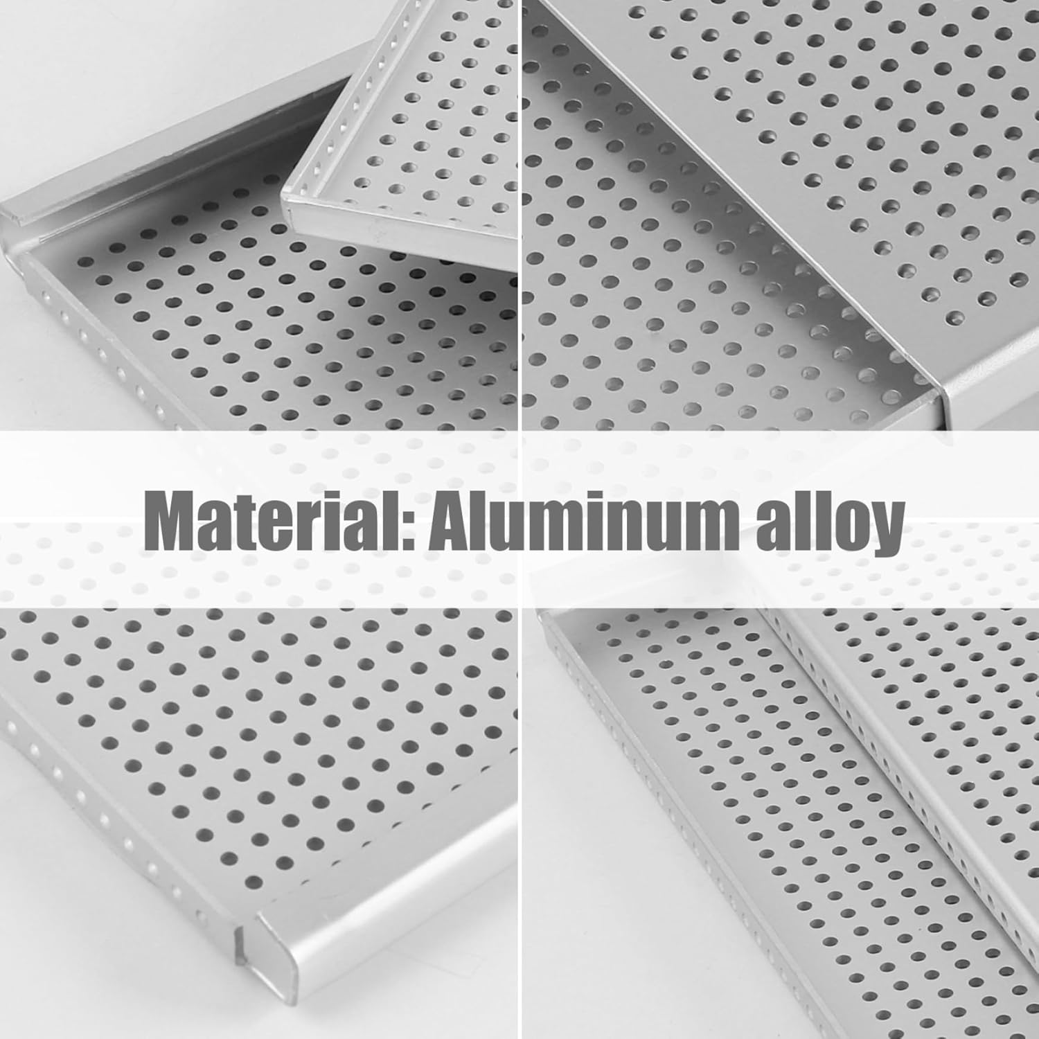 Passe de pâte feuilletée pour la cuisson 2 pc/réglage de la plaque à pâtisserie alliée en alliage en aluminium perforé antiadhésif antiadhésif Mille Feuille plateau à pâtisserie, épaisseur 2 mm