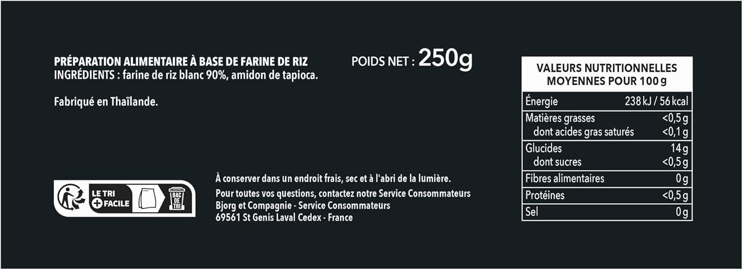 VIETNAM - Vermicelles De Riz Sèches - Pour La Péparation des Nems,Rouleaux De Printemps et Bò Bún - 250 G