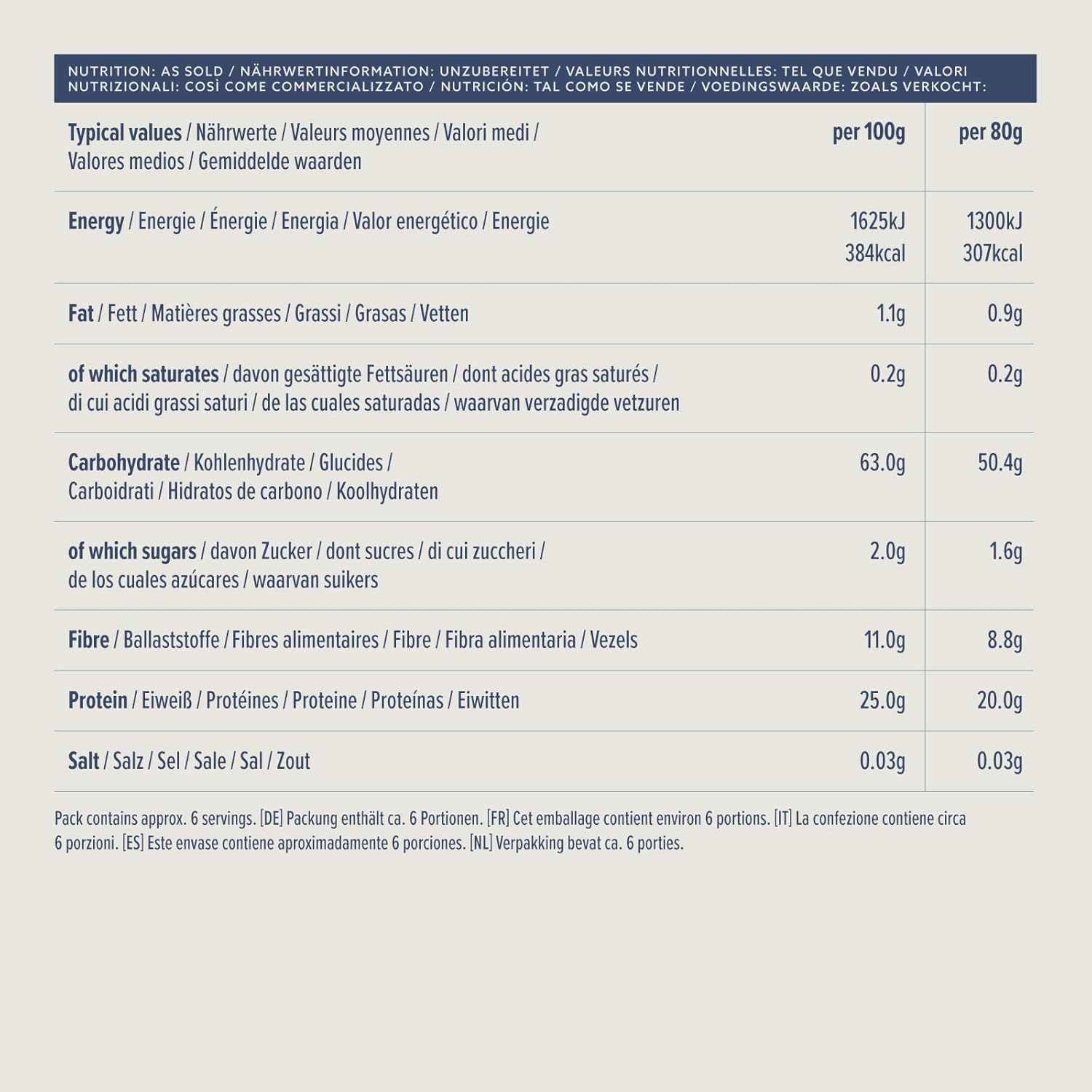 Lentilles Vertes, 500g 9.7 cm x 4.8 cm x 19.8 cm