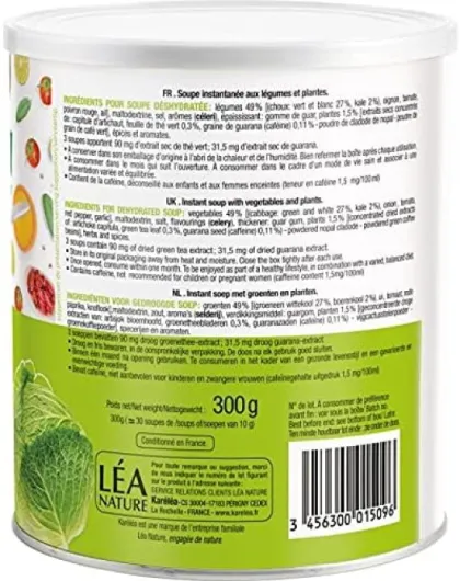 KARÉLÉA - Soupe Minceur Aux Choux Plantes Celluli Control 300G - Lot De 3 - Offre Special