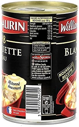 WILLIAM SAURIN - Blanquette De Veau 400G - Lot De 3