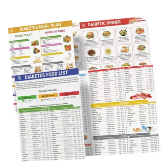 Liste des aliments glucidiques, guide alimentaire à indice glycémique, tableau à faible indice glycémique, comprend les tailles de portions et le nombre de calories, portable et léger, 30 cm, pour