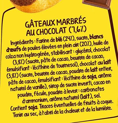 Doonuts Marbrés au bon Chocolat x6 en sachet individuel 180g (Lot de 2) 180 g (Lot de 2)