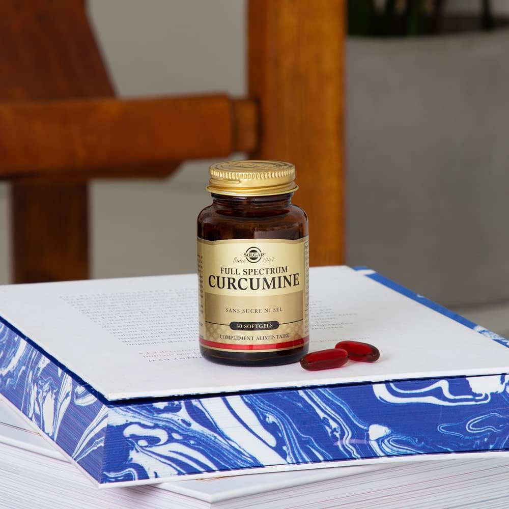 Full Spectrum Curcumine - Antioxydants - Santé des os - Articulations - Complément Alimentaire - Flacon de 30 capsules