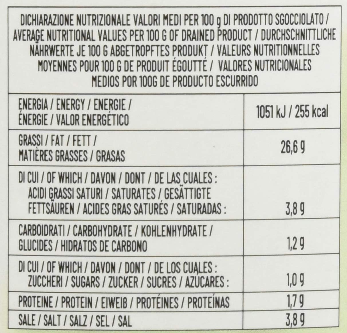 Olives Riviera Dénoyautées - Conservées dans de l'Huile d'Olive Extra-Vierge (36 %) - 500 g Riviera 500g