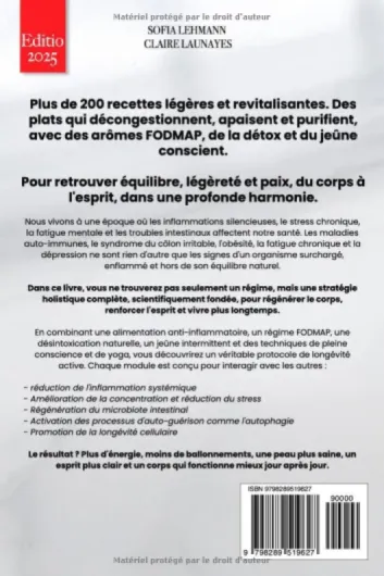 RÉGIME ANTI-INFLAMMATOIRE & FODMAP: 5 LIVRES EN 1 Renforcer le système immunitaire, réactiver le métabolisme et réduire l'inflammation - 200 recettes de désintoxication et de jeûne intermittent - +EBOOK