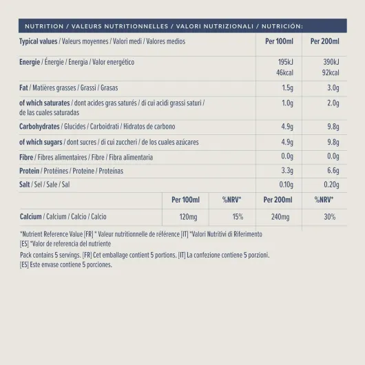 Lait Demi-Écrémé, 6x1L 1 l (Lot de 6)