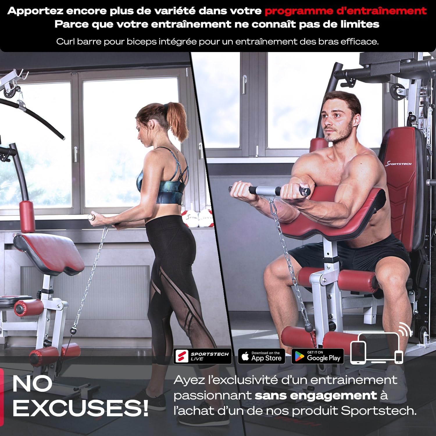 Station De Musculation Extra large HGX100