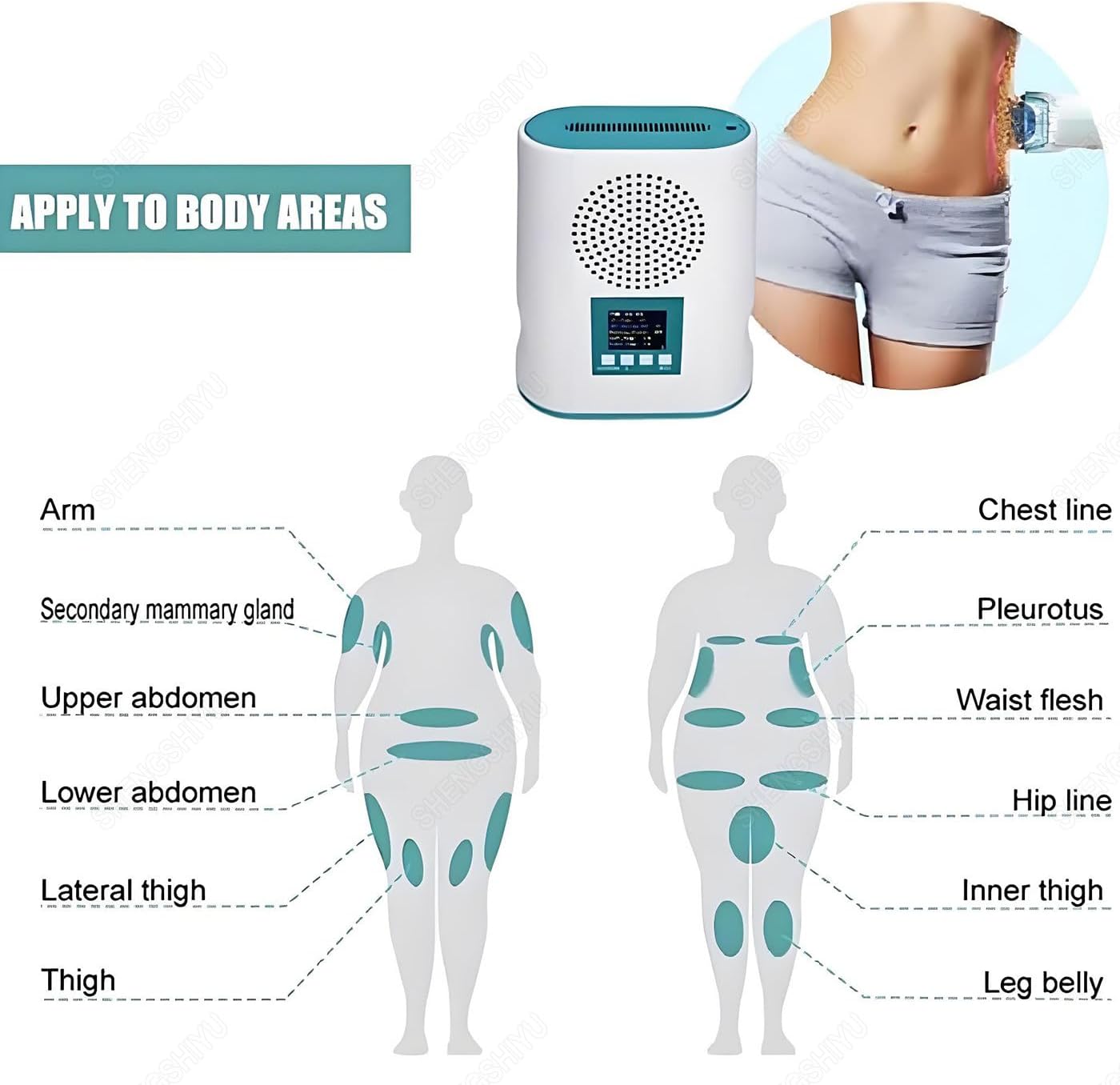 Cryolipolyse Machine Professionnelle Cryolipolyse Machine Maison Portable Appareil Cryolipolyse Minceur Congélation des Graisses Minceur pour Bras Taille Cuisse Hanche