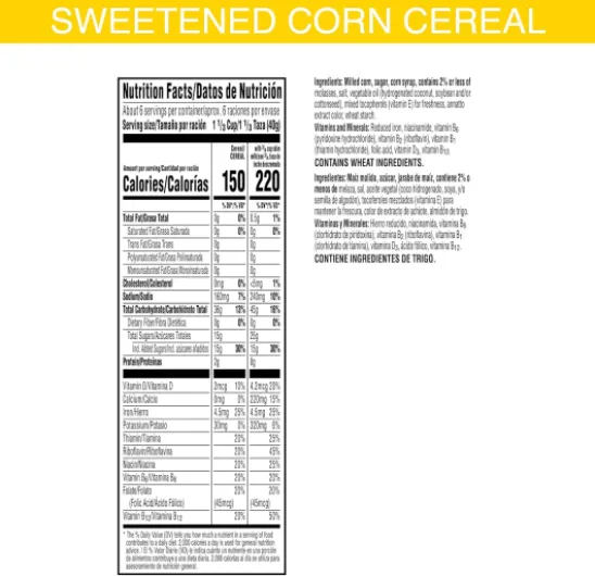 Kellogg's Corn Pops Boîte de céréales pour petit déjeuner pour enfants, petit-déjeuner familial, original, boîte de 250 ml Produit d'origine - 1 Count