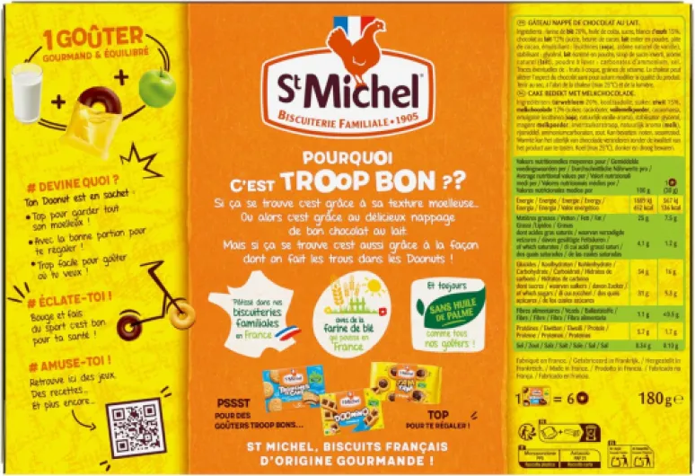 Doonuts, Nappés Chocolat, 6 Donuts, 180g Chocolat 180 g (Lot de 1)