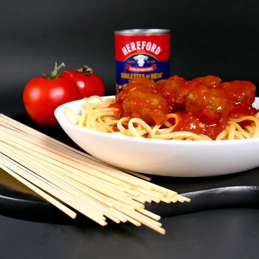 Boulettes au Boeuf Sauce Tomate - 100% Viande origine France - Sans Conservateur - Pour 2 Personnes 1 Pack (400 g)