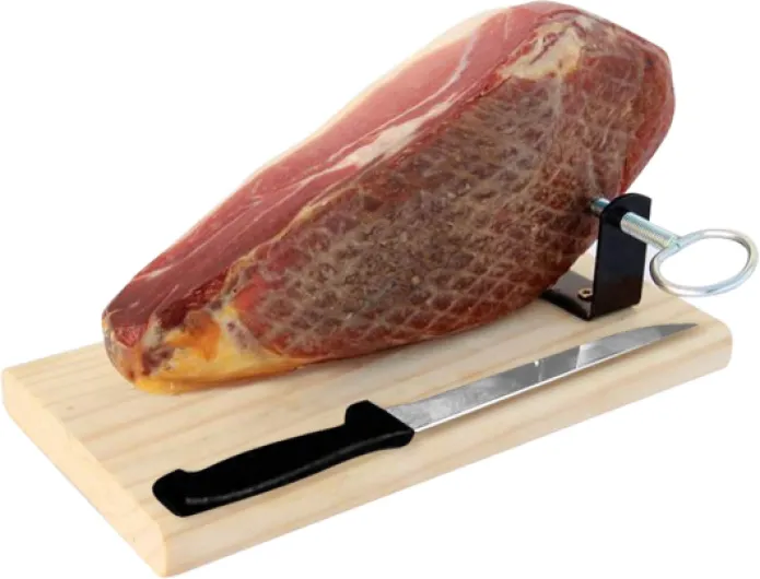 Jambon Serrano Cru Désossé (Jamon Serrano) + Support à Jambon + Couteau 1 Kg (Mini - Premium)