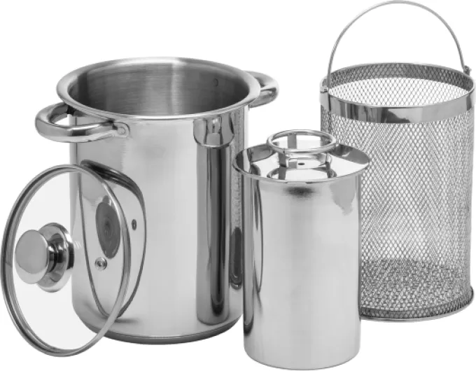 Browin®313515 - Casserole Multifonction avec cuiseur à Jambon de 1,5 kg et Panier pour Cuire des légumes ou Frire des Frites