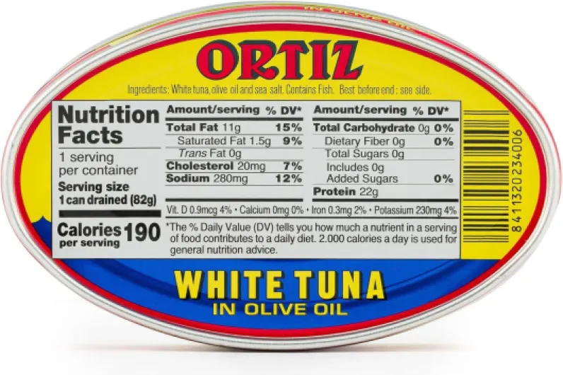Ortiz Thon blanc à l'huile d'olive, tranches tendres fraîches, thon sauvage espagnol, riche en protéines et en acides gras oméga-3, excellent dans la salade, les pâtes ou les sandwichs – Pas besoin 111.98 g (Lot de 6)