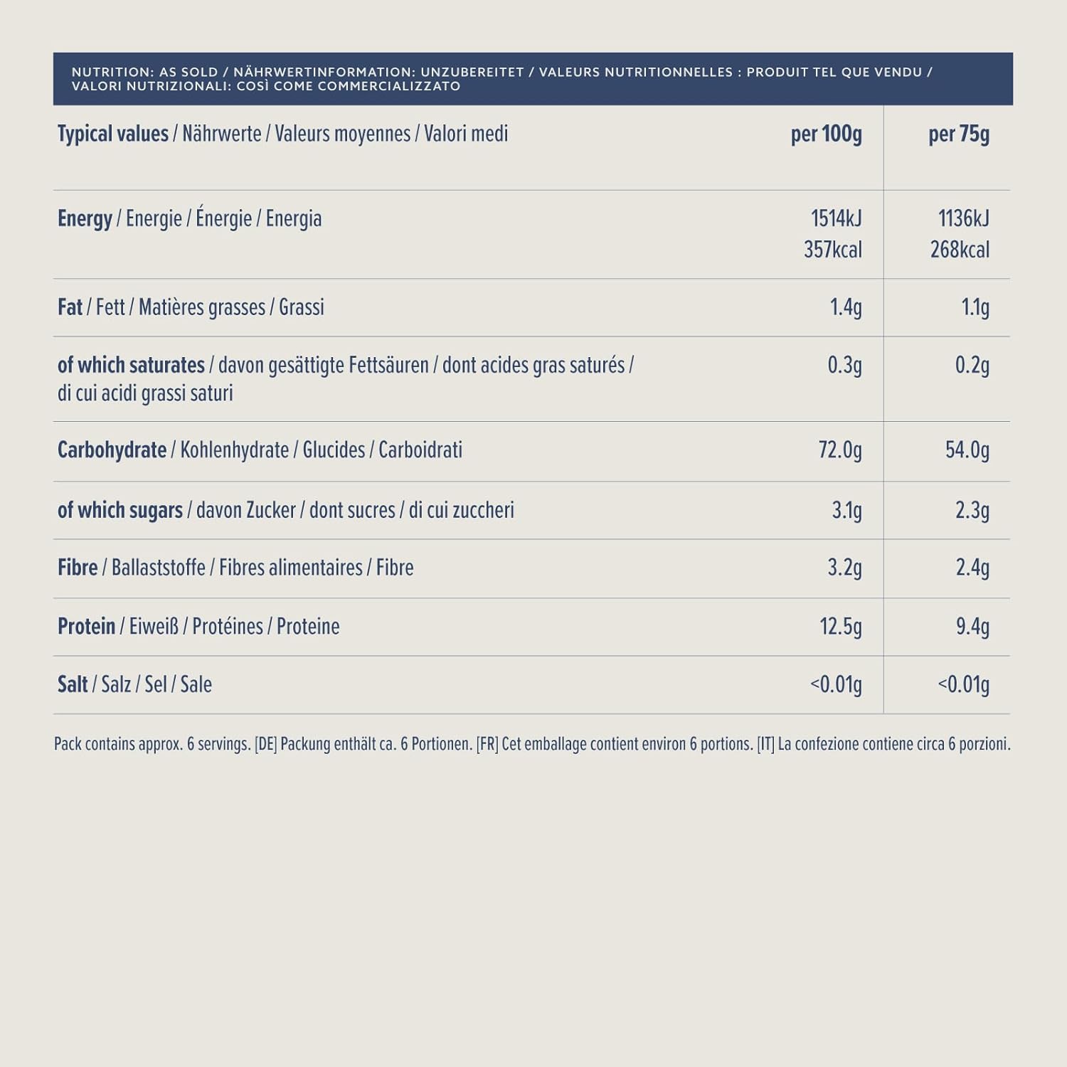 Coquillettes, 500g (Lot de 4) Coquillettes 500 g (Lot de 4)