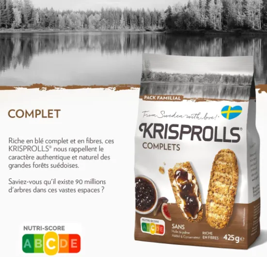 Petits Pains Suédois Complets - Sans Huile De Palme - Sans Additif Ni Conservateur - 425g Complet Sans Huile de Palme