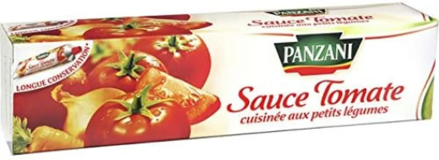 Panzani Tube de Sauce Tomates cuisinée aux petits légumes -180g Tomate 180 g (Lot de 1)