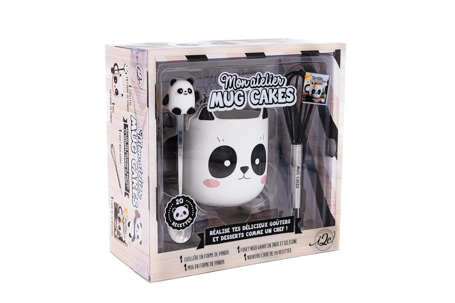 Coffret Mon atelier mug cakes Panda 2025