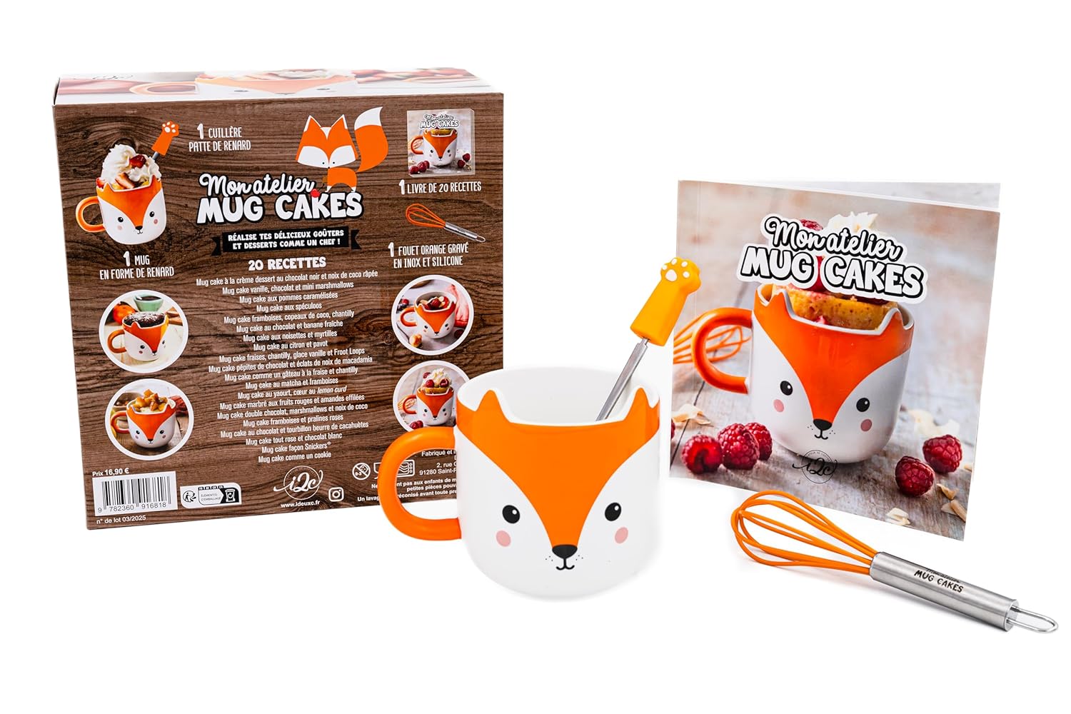 Coffret Mon atelier mug cakes Renard 2025