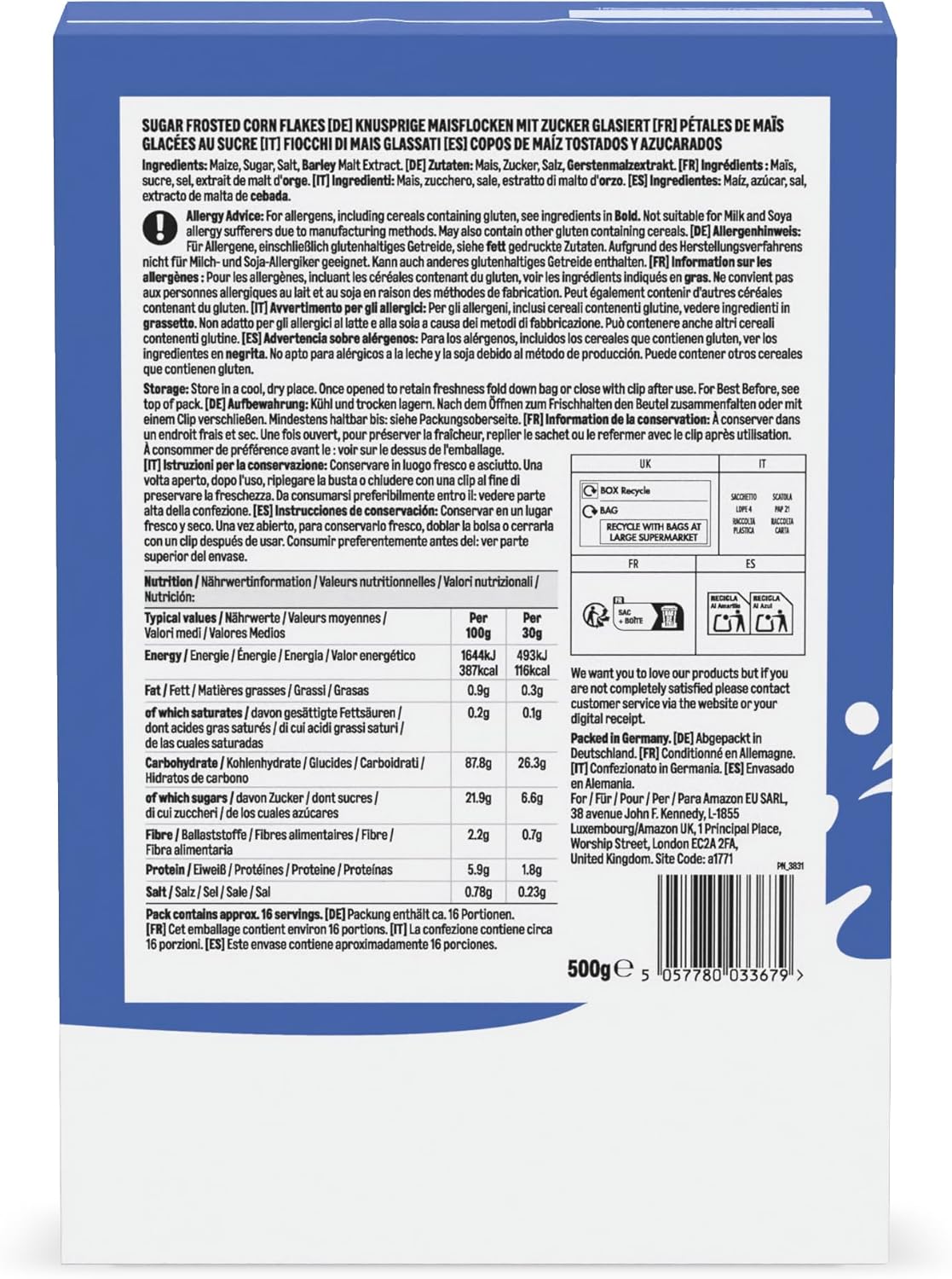 Flocons Givrés, 500g 16 portions de 500g