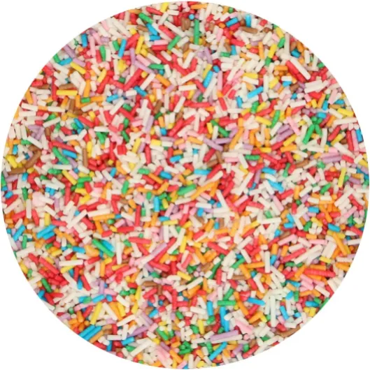 Vermicelles de Sucre Mix: Sprinkles de gâteau, bon goût, parfait pour la décoration de gâteaux, Sprinkles Cupcake - 80 g - Mix 80 Grams