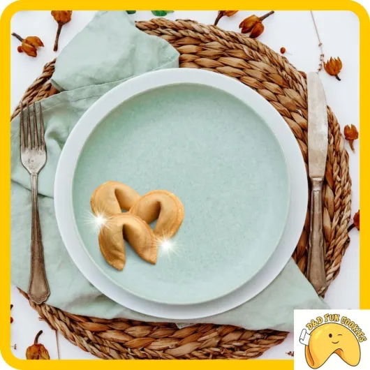 D&D Fun Cookies biscuits de fortune compliments de blanc 20 biscuits boîte 120g COMPLIMENTS, ROMANTIQUE, action de grâce végétalienne, petits cadeaux pour la famille, les amis et les collègues 20 unité