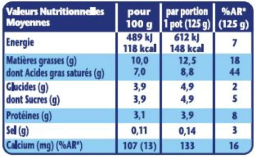 Fjord Yaourt Fromage Blanc Nature, 4 x 125g