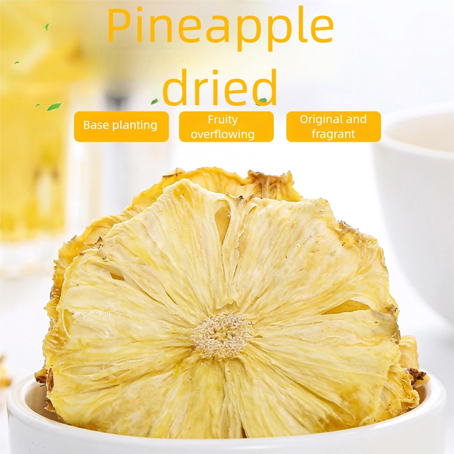 BaiLiSnacky BaiLiSnacky Ananas Séché 100g De Tranches Snack Healthy Sans - Riche En Fibres & Vitamine C - Idéal Pour Apéritif Cuisine Ou Collation Saine -Séchés Pour Cocktail