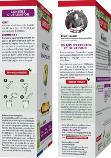 Artichaut Bien être du foie 20 ampoules de 15ml soit 300ml (Produit certifié bio)