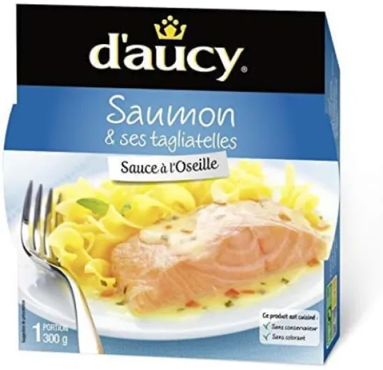 D'AUCY - Filet De Saumon Oseille Et Tagliatelles 300G - Lot De 3 - meilleure offre