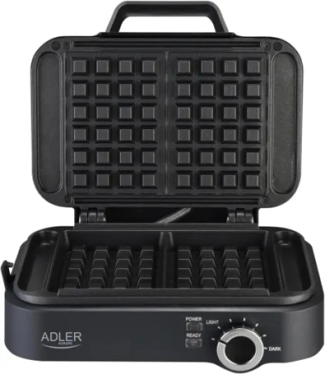 Mini Gaufrier 2000W – Gaufrier Compact avec Revêtement Antiadhésif – Température Réglable – Gauffre Prépare 2 Grandes Gaufres – Design – Gauffrier Haute Performance