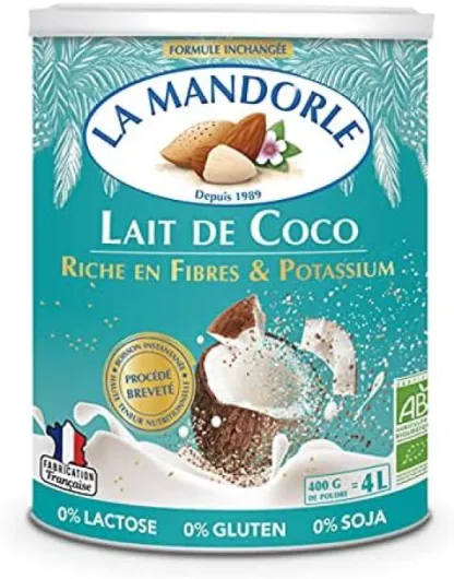 La Mandorle - Lait De Coco En Poudre 400G - Vendu par unité