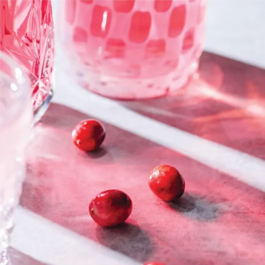 Bouteille de jus de Cranberry et Framboise Faible en sucres 1 Litre -Carton de 6 bouteilles