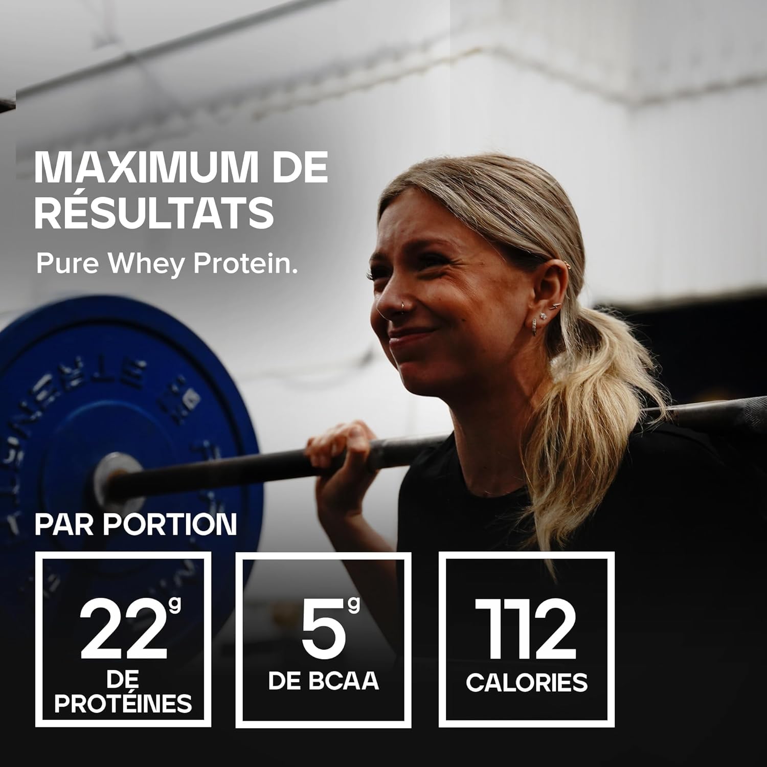 Pure Whey Protéine en Poudre, Chocolat, 22g Protéines 5g BCAA portion, Shake de Whey, Faible en sucre, Favorise la croissance la récupération musculaires, Mélange facile, 1kg Chocolat 33 Portions (Pack of 1)