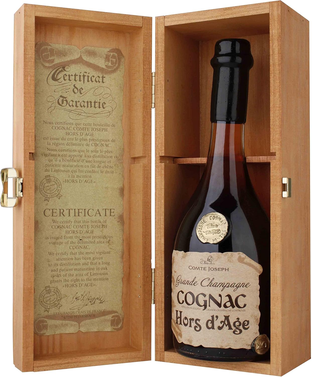Comte Joseph - Cognac Hors d'Age Grande Champagne Etui cadeau (1 x 700 ml)