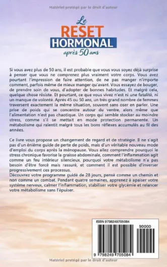 Le RESET hormonal après 50 ans: Cortisol, ménopause, inflammation : 28 jours pour pour perdre de la graisse abdominale et retrouver votre énergie