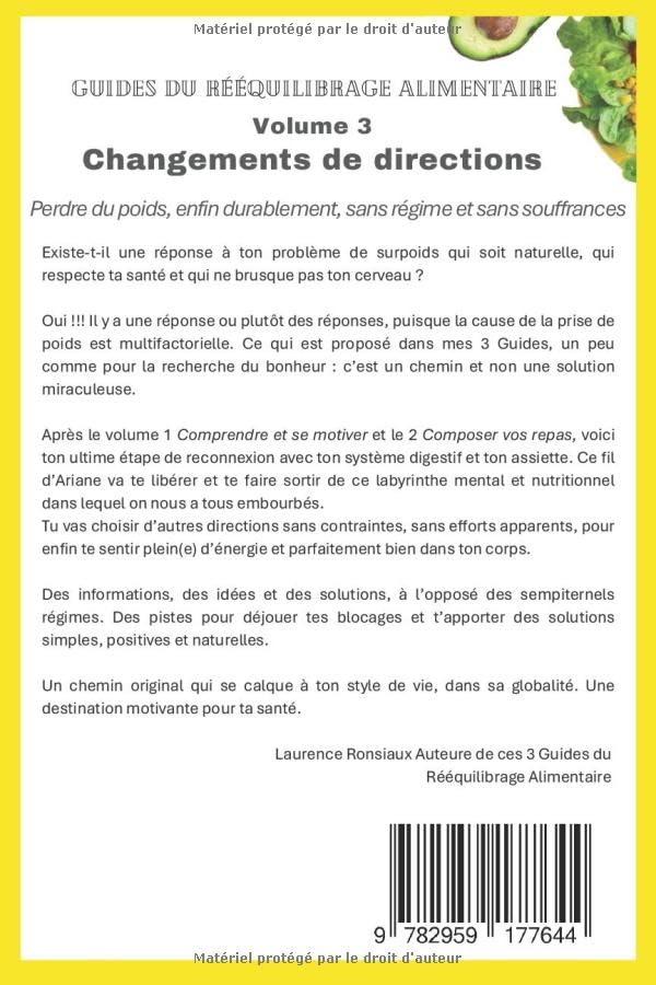 Changements de directions: Pour perdre du poids, enfin durablement, sans régime et sans souffrances