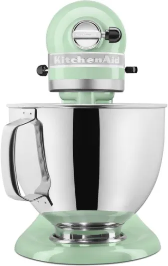 KitchenAid Robot Pâtissier - Artisan - Robot cuisine multifonctions à tête inclinable - Batteur avec 3 accessoires et Bol inox de 4,8 L - Pistache