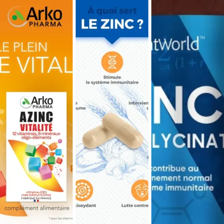 Notre sélection des 3 meilleurs complément alimentaire zinc (2026)