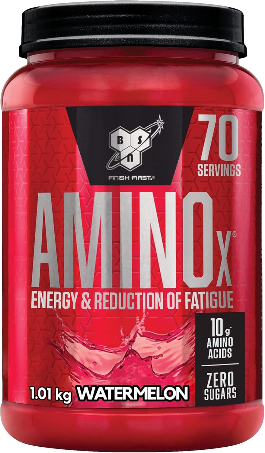 Nutrition Amino X Complément avec vitamine D, vitamine B6 et acides aminés, Goût Pastèque, 70 portions, 1 kg Pastèque 1.020 kg