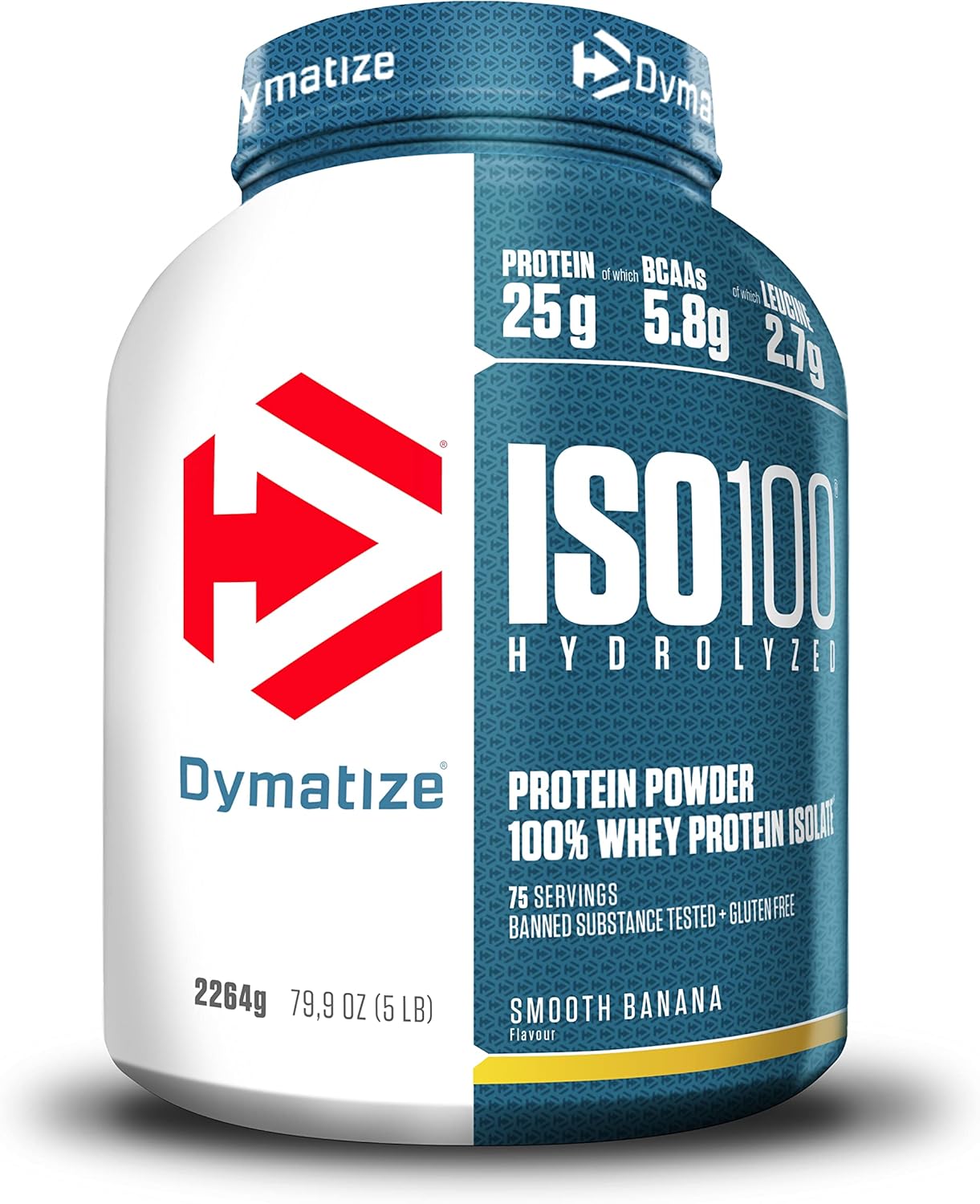 ISO 100 Hydrolyzed Smooth Banana 2264g - Whey Hydrolysat + Isolat Banane 75 Portions (Lot de 1)