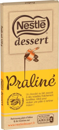 Chocolat Au Lait Praliné - Tablette de 170g