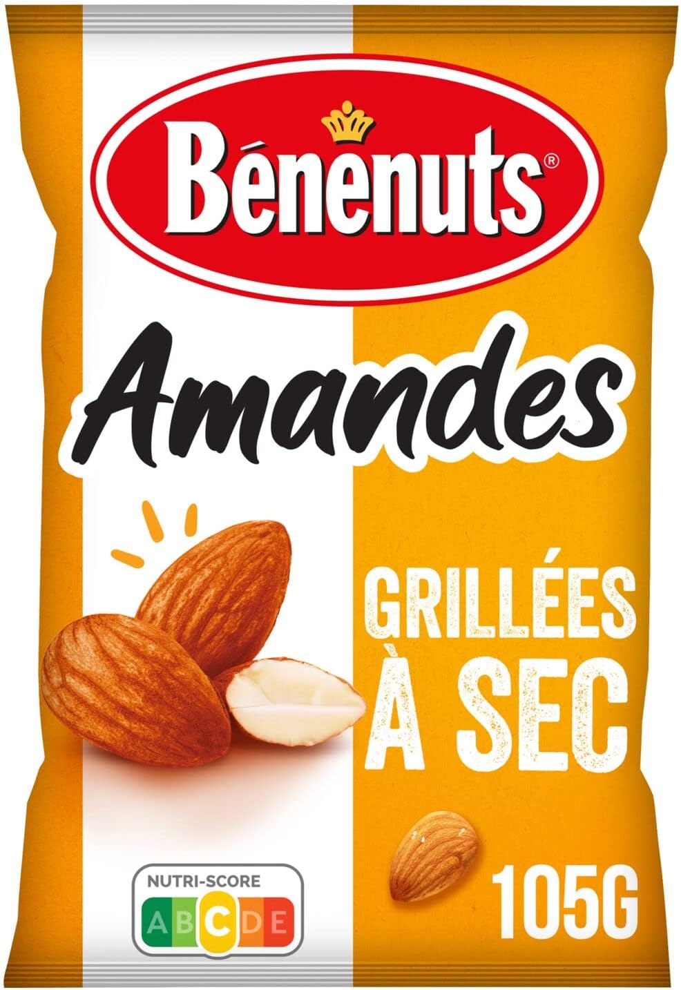 Amandes Grillées à Sec 105 g Grillées à Sec 120g (Lot de 1)