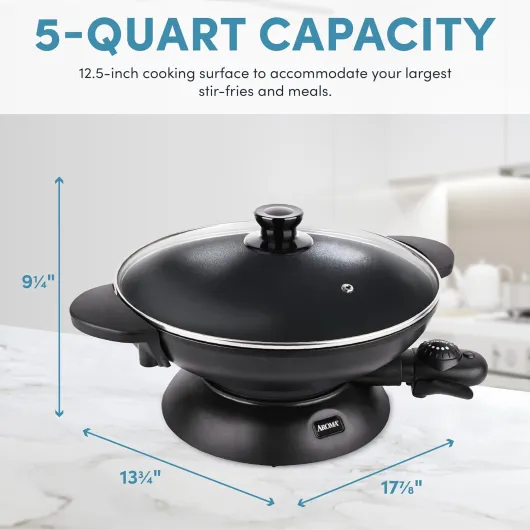 Aroma Housewares AEW-306 Wok électrique 5 l
