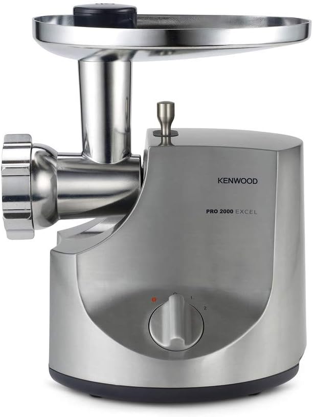 Kenwood Hachoir à Viande Electrique MG700, Semi- Pro, Puissance 2000 W, Inox Brossé Unique