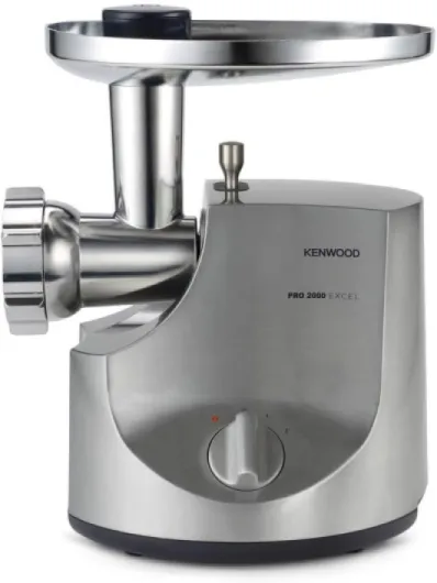 Kenwood Hachoir à Viande Electrique MG700, Semi- Pro, Puissance 2000 W, Inox Brossé Unique
